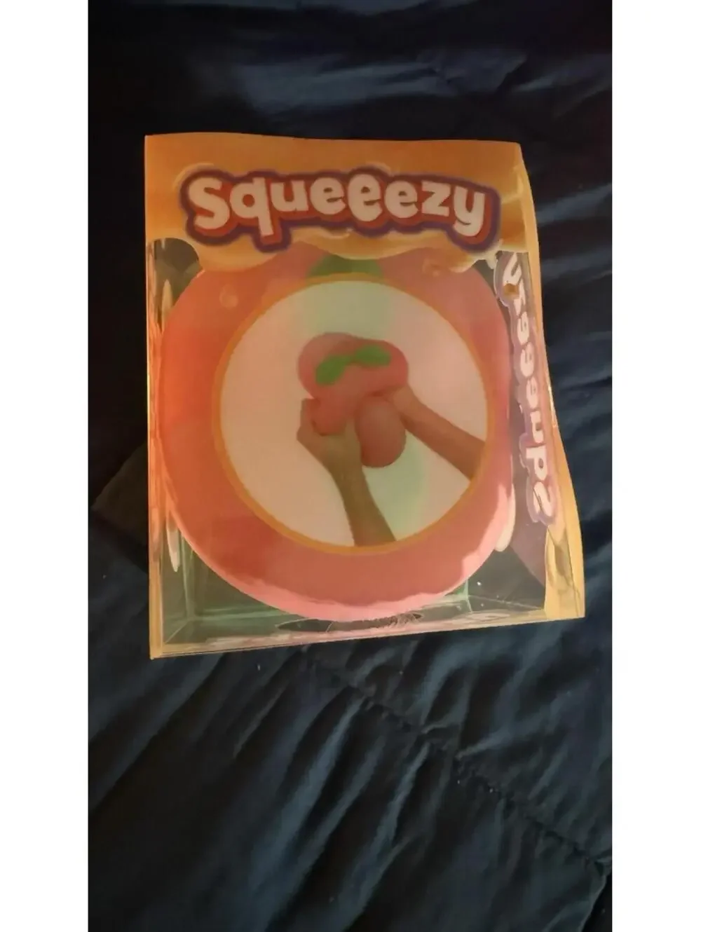 Sunny Days Jumbo Squeezy Peach  Squishy Stress Sensory Fun